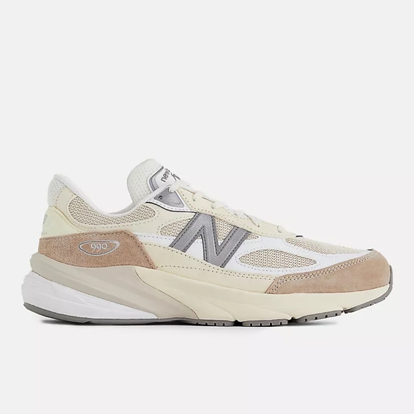 New Balance | Men's Made in USA 990v6 Mindful Grey with Bone 7 1/2 Beige Neutral - Picture 5 of 9